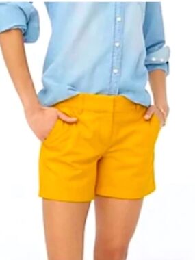🆕️ J.Crew Marigold Yellow 5 Inch Classic Chino Shorts